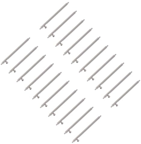 WHAMVOX Pasadores Reloj de Acero Inoxidable 1.5mm para Correas de Reloj Metálicas, 20 Piezas Herramienta para Quitar Pasadores de Conexión y Liberación Rápida