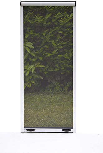 VERDELOOK Zanzariera a Rullo Verticale con Frizione e Telaio in Alluminio per Finestra, 80x170 cm, Marrone