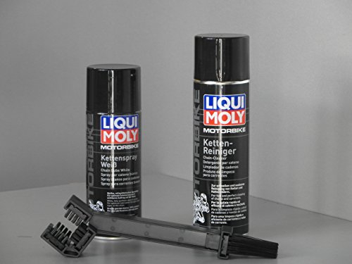 Reinigungsset für Motorrad Quad Ketten Kettenfett Kettenreiniger Kettenbürste