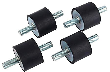 Gummipuffer M10 40 x 30 Gasdruckstoßdämpfer, Gummi Schwingungsdämpfer mit Gummilager