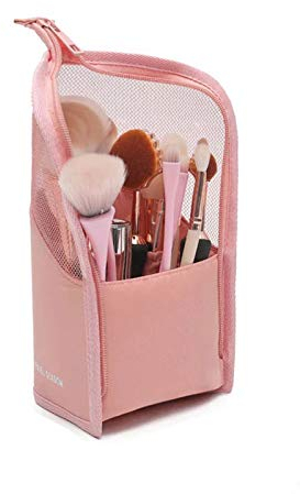 Make-Up Pinsel Tasche Reise Make-Up Pinselhalter Multifunktional Kosmetik Pinsel Halter Halb Klar Kosmetik Organizer Tasche Wasserdicht Make Up Bürsten mit Reißverschluss Mäppchen
