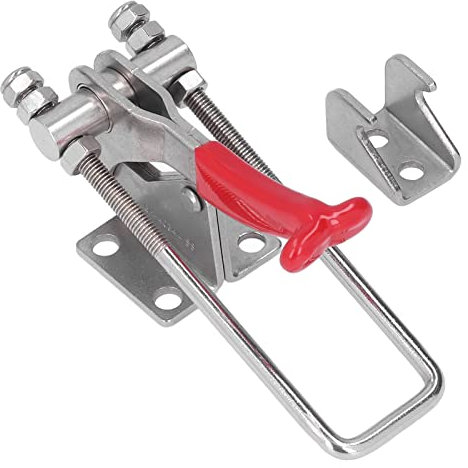 Morsetto a sgancio rapido, Morsetto a levetta regolabile Forza di serraggio 318 kg Morsetto a levetta in acciaio inossidabile Chiusura a leva a sgancio rapido Morsetto a leva per saldatura