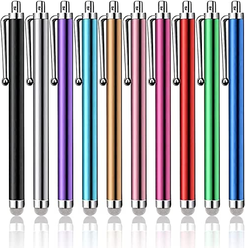 Upgrade Points 10 Pcs Stylus iPad Pens for Touch Screens Phone Pens Stylus Universal Phone Dabbers for Tablet Capacitive Touch Screen Compatible with iPad iPhone Kindle Tough Tablet