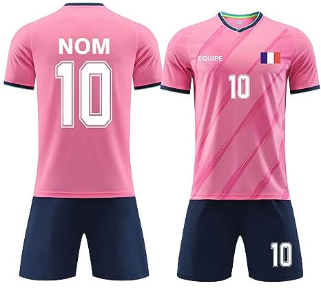 ORYG Maillot Football Enfan Homme Adulte Maillots de Football Personnalisés Ensemble de Foot avec Nom et Logo