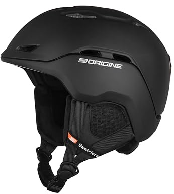 ORIGINE Casco da Sci Snowboard per Sport sulla Neve per Uomo Donna con Fodera Rimovibile Lavabile (SOLID BLACK,XL)