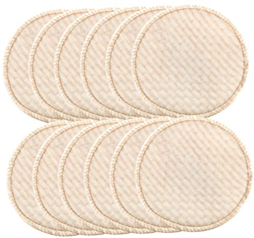 ANDRESLAD 12stücke Waschbare Stilleinlagen Baumwolle Wiederverwendbare Anti-galaktorrhoe-pads Für Frauen Stillkissen Milchpads Stillen