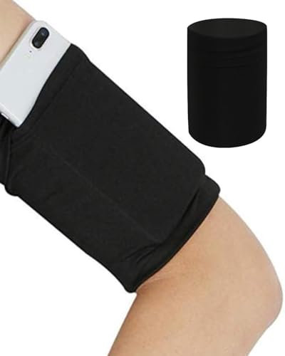 KGDUYC brazalete movil running,funda movil correr, Bolsa de Brazalete Deportivo para Teléfonos Móviles Elástico Ideal para Correr y Otros Deportes Compatible con Todos los Modelos de Teléfono Negro