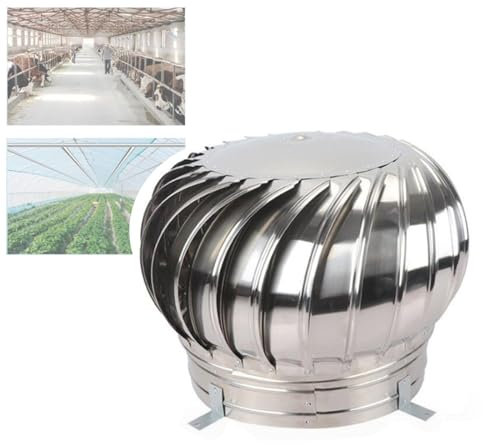 YUIIODL Chimney Spinner Cowl Chimney Cap, Rotating Chimney Cowl Cap Spinner, Chimney Rain Cap, 304 Stainless Steel Fireplace Chimney Cover, for Insulation Vent Cover Outside