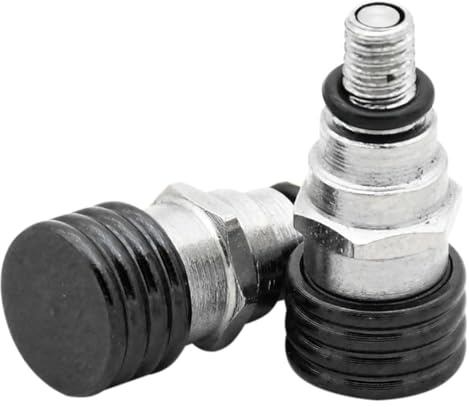 BYINGS Motorrad M4x0.7 Gabel-Entlüftungsventile Kompatibel mit SX SXF EXC EXCF XC XCF XCW XCFW 85-500 2005-2019 Motocross Universalteile(M4 Black)