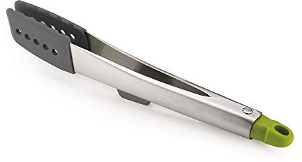 Joseph Joseph 10162 Elevate - hochwertige Kochzange aus Edelstahl, 12 Zoll - grau/grün, 50