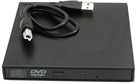 UK External USB 2.0 DVD ROM CD RW Drive Rewriter Burner writer player Laptop PC