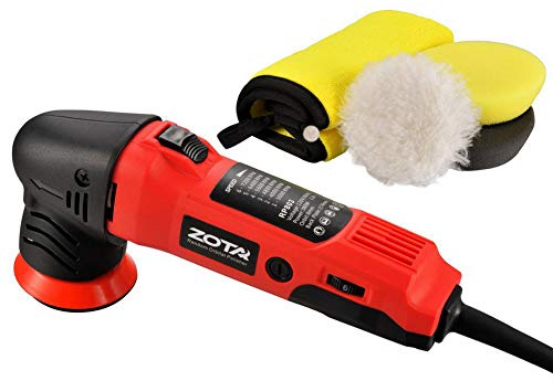 ZOTA Orbital Polisher - 3 Dual Action Mini Polisher Kit with 13.1 ft Cord for Car Detailing