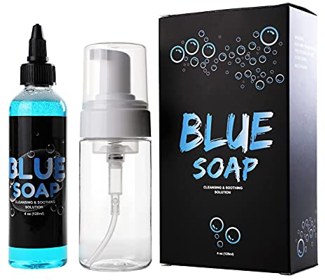 STIGMA Green Soap, Jabón Tatuaje 4OZ con Botella de Espuma 100ml Solución Curativa Calmante Limpiadora Jabón para Caliente Altamente Concentrado TS301-4OZ-3A