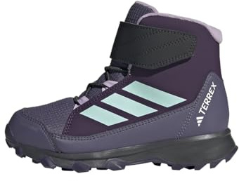 adidas Mixte Enfant Terrex Snow CF Climawarm Winter Shoes Kids, Aurora Plum/Semi Flash Aqua/Powder Plum, 31 EU