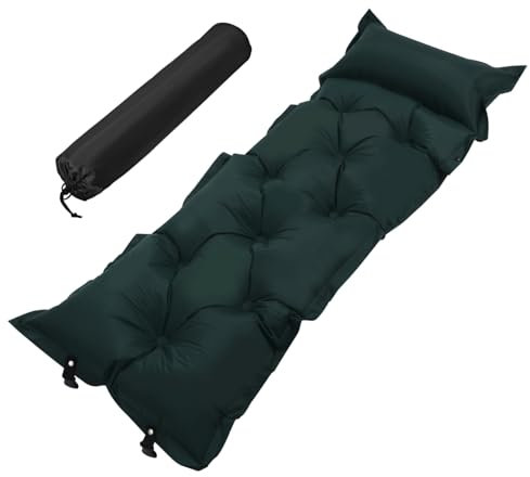 BESPORTBLE Campingmatte Luft Isomatten Für Den Boden Matratzen Auto Camping-schlafbett Aufblasbares Zelt Herd Kissen Campingbetten Für Erwachsene Selbstaufblasende Isomatte Futon SUV Green