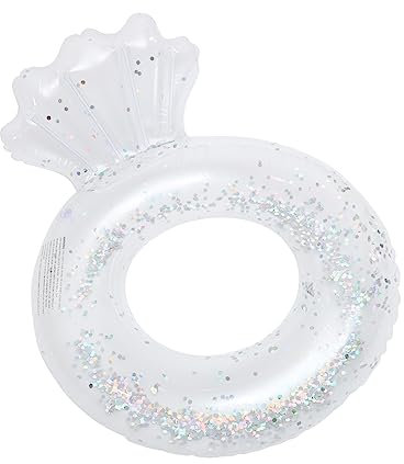 UPKOCH 3piezas Anillo De Natación Infantil Transparente Brillo Flotador Hinchable para Piscina Diseño Divertido Material y Seguro