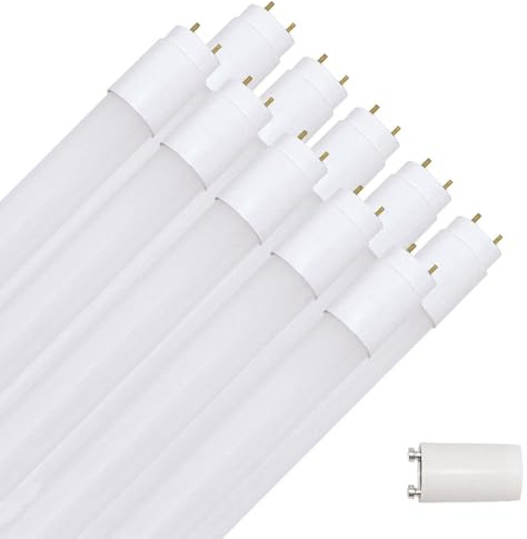 NCC-Licht 10 bombillas LED T8, 45 cm, 8 W, G13, 800 lm, 840, blanco neutro, 4000 K, incluye arrancador