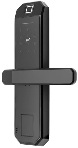 Smart Fingerabdruck Türschloss Elektronisches Intelligentes Fingerprint Lock,200 Fingerabdrücke und 200 Passwörter Kapazität,Tür für Dicke von 35-50 mm/1,38-1,97 Zoll