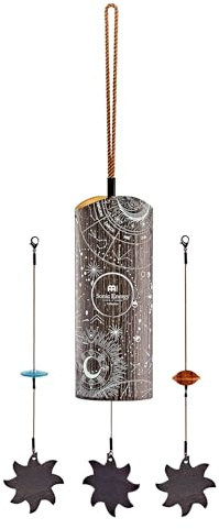 Sonic Energy Cosmic Bamboo Chime, Stella, Eukalyptusholz (CBCSTELLA) | Nacht-Stimmung, 432 Hz, 43x6,5x6,5 cm, 155 g, inkl. 2 Pendel (Holz, Acryl), Bambus, Zambesi Redwood, Stahllegierung