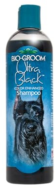 Bio-Groom Ultra-Black Dog Shampoo - Color Enhancing Pet Shampoo, Dog Bathing Supplies, Puppy Wash, Grooming Supplies, Cruelty-Free, Made in USA, Coat Brightener - 12 fl oz 1-Pack