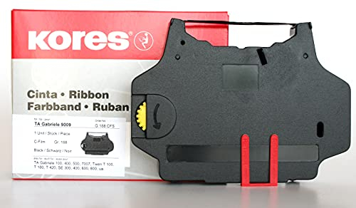 Kores G188CFS - Carbonfilm-Farbband für Schreibmaschinen, Typ C-Film, schwarz, Modell kompatibel mit TA Gabriele 9009