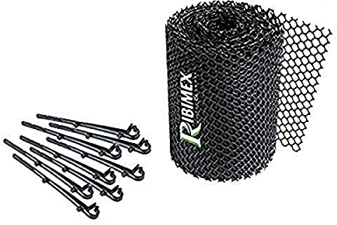 Rete per grondaia con ganci di fissaggio