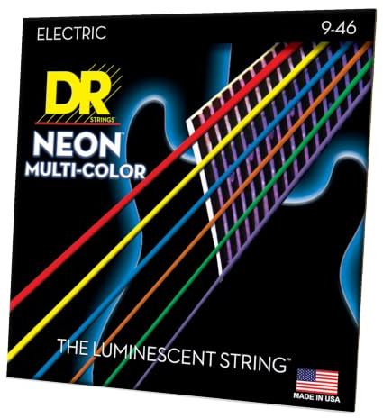 DR Strings Hi-Def Neon Multi NMCE-9/46 – E-Gitarre L/M 9-46