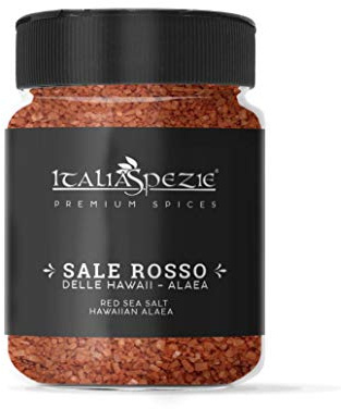 Sale Rosso delle Hawaii - Alaea - 300g - Linea Sali Gourmet, Sali dal Mondo - Sale marino in vasetto Pet con tappo spargitore - Linea Premium - Italia Spezie.