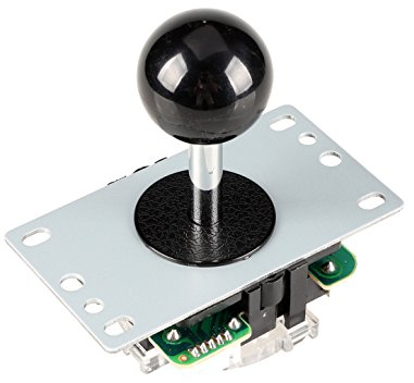 EG STARTS Arcade Bâton Manette Joystick Classique Concurrence Bâton 4-8 Voies Réglables (Mad Catz SF4 Tournoi Joystick Compatible) Jamma Mame Machine jeux Parties (Noir)