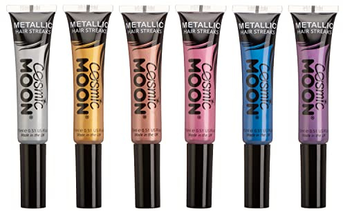 Cosmic Moon - Metallic Haarsträhnen - 15ml - Set mit 6 Farben
