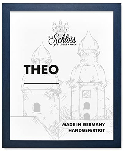 Schloss BILDERRAHMEN Theo 60x80 cm, Dekor Dunkelblau
