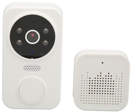 Smart Door Bell,Video Doorbell, Camera Wireless Intercom Doorbell, Anti-Theft Video Doorbell with Chime, Night Vision 2.4Ghz WiFi, for Houses Apartments Offices