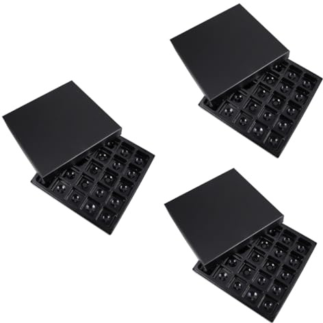 ULTECHNOVO 3 St Låda Packbox Presentchoklad Choklad Som Present Chokladhållare Cavity Tryffel Lådor Fall Chokladfodral Kakbehållare Lyx Choklad Lådor För Kakförpackningar Plast Mellanmål