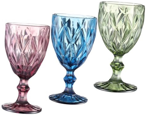 Alipis 3pezzi Vetro Retro Per Cocktails e Speciali Facili e Lavabili Lavastoviglie