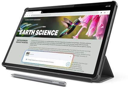 Lenovo Idea Tab Pro with Google Gemini - Student Tablet - 12.7” 3K LCD Display - 8 GB Memory - 128 GB Storage - MediaTek Dimensity 8300 - Includes Pen and Folio Case
