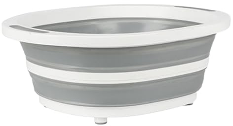 Ruwshuuk Planche À Découper Pliable - Planche À Légumes | Avec Panier De Lavage Légumes 9L Et Couvercle Pour Éviers, Voyage, BBQ