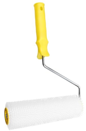 DEARMAMY Spiked Screed Roller Paint Brush Tool for Self-Leveling Floors Defoming Composite Roller for Smooth Surface Finishes Walls and Canvas