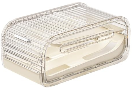 Egg Organizer for Refrigerator 2-Tier Automatic Rolling Stackable Storage | Automatic Steady Rolling Fridge Egg Organizer for Home Kitchen Pantry Cabinet Apartment Restaurant Camping