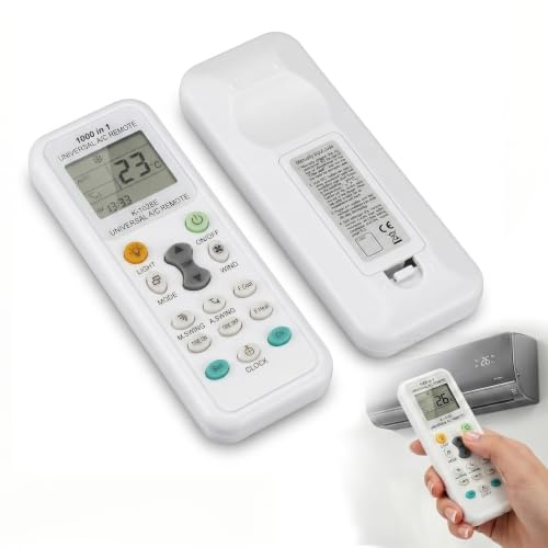 Stalora Telecomando universale per condizionatore d'aria compatibile con LG, Samsung, Daikin, Midea, Toshiba, Hisense, Panasonic – Sostituzione a infrarossi a lunga portata per aria condizionata