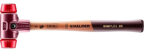 SIMPLEX-Schonhammer, Plastik; mit Tempergussgehäuse und hochwertigem Holzstiel | D=30 mm | 3006.030