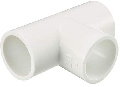 sourcing map 20mm Slip Tee PVC Pipe Fitting T-Shaped Coupling Connector 10 Pcs