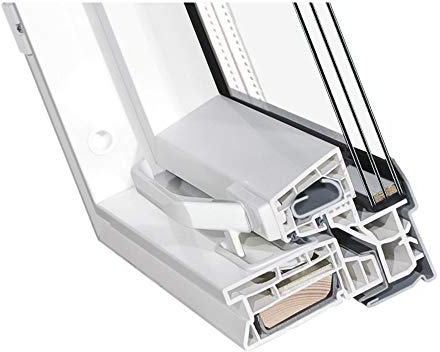 Kunststoff Dachfenster 55x118 cm OptiLight Energie von FAKRO Konzern | mit 3-fach Verglasung, Lüftungsblende und Eindeckrahmen | Schwingfenster von FAKRO Gruppe