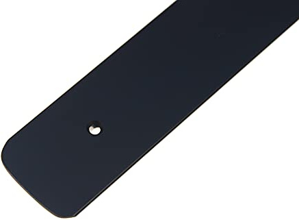 Endleiste Winkelleiste Seiteleiste Arbeitsplatte Küche Schwarz 38mm Aluminium (Rechts 38mm MIT SCHRAUBENLÖCHER)