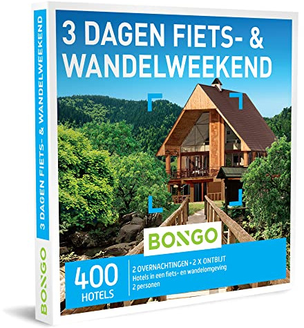 Bongo 3 Dagen Fiets-& Wandelweekend Cadeaubonnen Unisex-Adult, Veelkleurig, Eén maat
