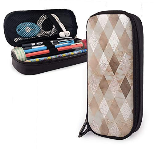 Pu Leder Federmäppchen Kleiner Marmor Aus Kupfer Und Roségold Federtasche Große Kapazität Mäppchen Langlebig Stiftemappe Für Teenager Jungen High School