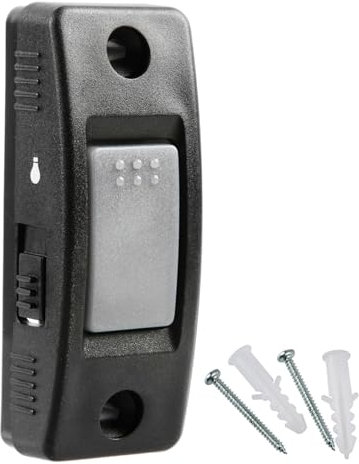 Garage Outlet Garage Door Opener Wall Button, Wired 1-Button Push Control Replacement for LiftMaster 883LM, Chamberlain & Craftsman Yellow Learn Button Openers, Wall Switch with Instructions