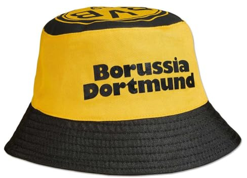 Dortmund Borussia Fischerhut - Retro - schwarzgelb Sonnenhut Hut Anglerhut BVB 09 - Plus gratis Aufkleber wir lieben...