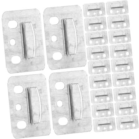 Gadpiparty 100stücke Wandpaneelschnalle Aus Befestigungsstück Für Integrierte Wandpaneele Möbelklemme Schnalle Für Möbel Metallpaneelklemme Wandpaneelschnalle Möbelbeschläge Klemme
