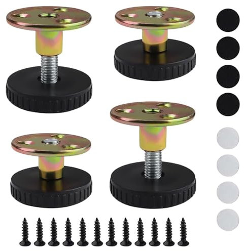 Mailfull Patas Regulables para Mmuebles 4 Piezas Patas Muebles 27-40mm Patas para Mesas Regulables con Tapete Antideslizante para Sillas Mesas Armarios Patas Mesa Escritorio y Sofás