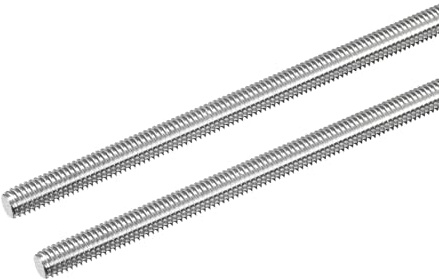 QUARKZMAN Barra Filettata M6 x 250mm Passo Filettatura 1mm Perni Barra Filettata in Acciaio Inox 304 Destre Completamente Filettati Aste 2 Pezzi